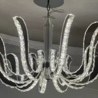 ۲ عدد لوستر کریستالی