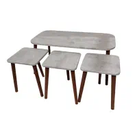 جلومبلی جلو مبلی میز عسلی مستطیل وکیوم پایه مخروطی|مبلمان خانگی و میز عسلی|مشهد, همت آباد|دیوار