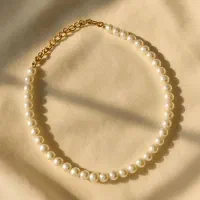 گردنبند مرواریدی ساده و شیک