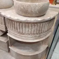 روشویی سنگی با آینه