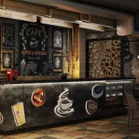 کافه با تمام امکانات