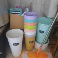 گلدان استوانه ای و سطلی