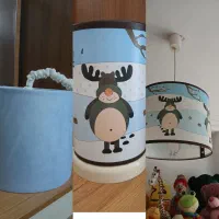 لوستروچراغ خواب کودک برند آپاداناولوسترمخمل آبی