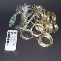 ریسه پرده ای 9مترمربع ریسه آویز 6 مترمربع عمده تک|ریسه و چراغ تزئینی|شیراز, فخرآباد (دروازه کازرون)|دیوار