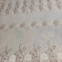 پرده حریر طرح دار