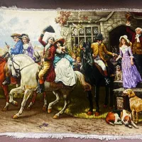 3عدد تابلو فرش دست باف نقشه تبریز