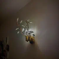 لوستر و آویز طلایی شیک اصل|لوستر و چراغ آویز|ساری, |دیوار