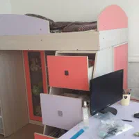 تخت نوجوان دوتا کمد ۴ تا کشو دراور ویترین