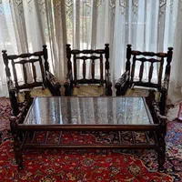 ست میز و صندلی کودک چوب راش با شیشه محافظ|اسباب و اثاث بچه|تهران, تجریش|دیوار