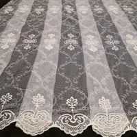 پارچه پرده تور قاب جدید ۳مترعرض نخ پنبه دیزاین