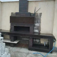 اجرای باربیکیو شومینه اتشکده تنور وفر