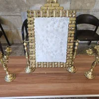 آینه شمعدان برنجی
