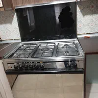گاز فر ۵ شعله در حد نو سیلور مشکی