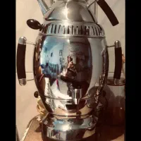 سماور گازی به همراه قوری