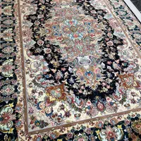 فرش جفت ۶متر دستباف طرح تبریز سالارچله ابریشم ۵۰رج|فرش|تهران, دریاچه شهدای خلیج فارس|دیوار