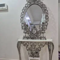 آینه و شمعدان نفیس برنجی بسیار شیک و خاص