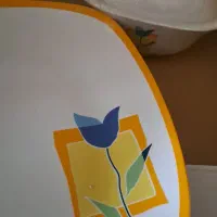 سرویس ۲۱ پارچه چینی زرین ایران حاشیه آلاله آبی