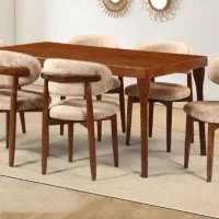 میزغذاخوری ۶نفری چوب روس پارچه خارجی