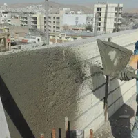 سیمان کاری با دستگاه بادی بدونه برق|خدمات پیشه و مهارت|همدان, |دیوار