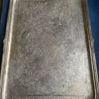 سینی و جای جواهر و قاشق نقره