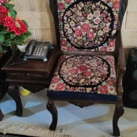 میز تلفن کار چوب فرش دست بافت