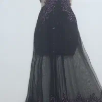 لباس مجلسی  پرنسسی مشکی