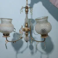 لوستر 3شاخه برنج|لوستر و چراغ آویز|سنندج, |دیوار