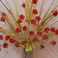 گلدان گل طبیعی با استند وباکس گل طبیعی|گل و گیاه طبیعی|کرمان, |دیوار