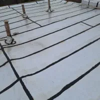 ایزوگام متری140+شیب بندی و سیمان پشت بام