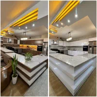 نصب فوق تخصصی برچسب کابینت شیشه دودی مات کن استیکر