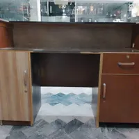 میز تمام ام دی اف بطول۲/۵متروعرض۱/۵متر باشیشه۸میل|مبلمان اداری|بروجرد, |دیوار