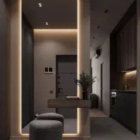 آینه قدی کنسول نیم دایره|بوفه، ویترین، کنسول|شیراز, شهرک سعدی|دیوار