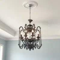 لوستر ۸ شاخه فلزی