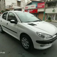 پژو ۲۰۶ وی۸ مدل ۹۷ سفید درحدصفر