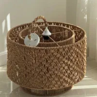 لوستر مکرومه|لوستر و چراغ آویز|باغستان, |دیوار