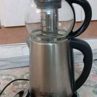 چایساز برقی به همراه قوری شیشه ای|سماور، چایساز، قهوهساز|قزوین, |دیوار
