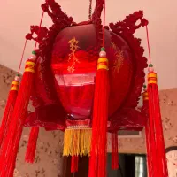 لوستر قرمز|لوستر و چراغ آویز|اراک, |دیوار