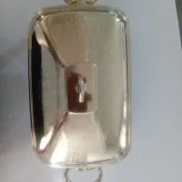 سوفله مستطیل پافیلی درب طرحدار تمام طلایی