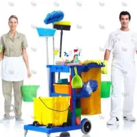 نظافت منزل. راه پله.