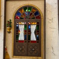 تابلوی زیبا  خانه طرح سنتی همراه با جای اویز کلید