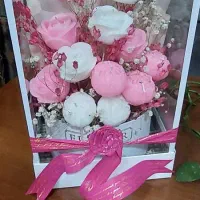 باکس شمع های گل تزئینی رنگی