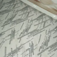 پارچه کارشده کریستالی دست دوز