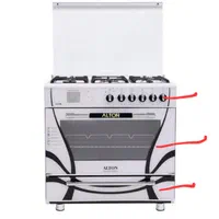 یکدست شیشه فابریک اجاق گاز التون