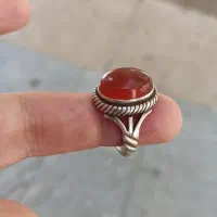 انگشتر عقیق کهنه رکاب شیخی اردبیل