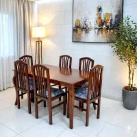 ناهارخوری6نفره تمام چوب راش فرصت خرید فقط پنجشنبه