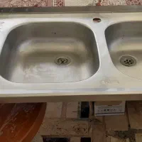 سینک دوقلو در حد نو بسیار تمییز