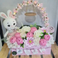 باکس گل نوزادی|گل مصنوعی|درگزین, |دیوار