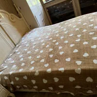 پتو ژله ای قلبی دونفره|رختخواب، بالش، پتو|ارومیه, |دیوار