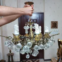 لوستر برنزی ۶ شاخه