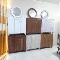 جاکفشی ۳درب کشودار ۸طبقه نما سه بعدی